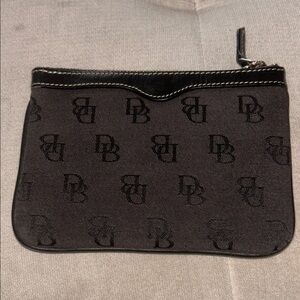 Dooney & Bourke Black Monogram Clutch